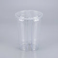 Split Takeaway Cups with Lids — 700ml, 10 Pack (Dual Compartment)