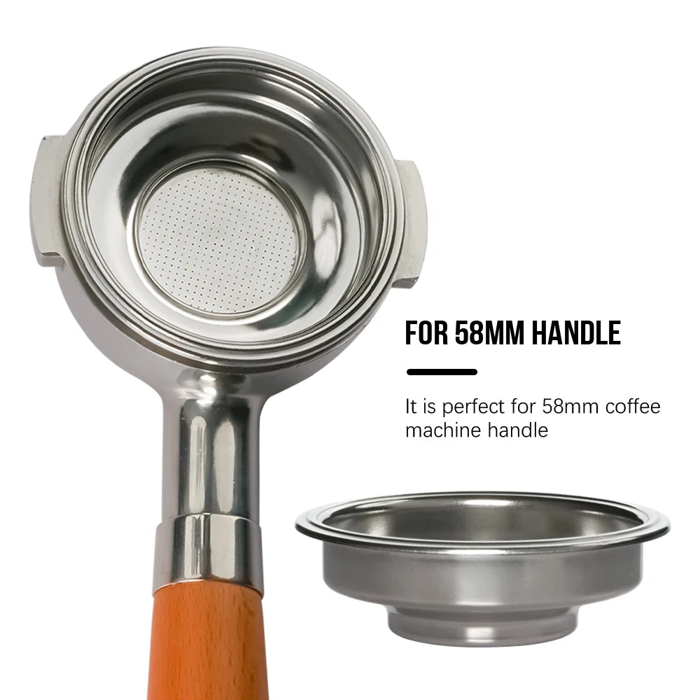 Pressurised Portafilter Filter Basket — 58mm Double Wall (1-Cup / 2-Cup)