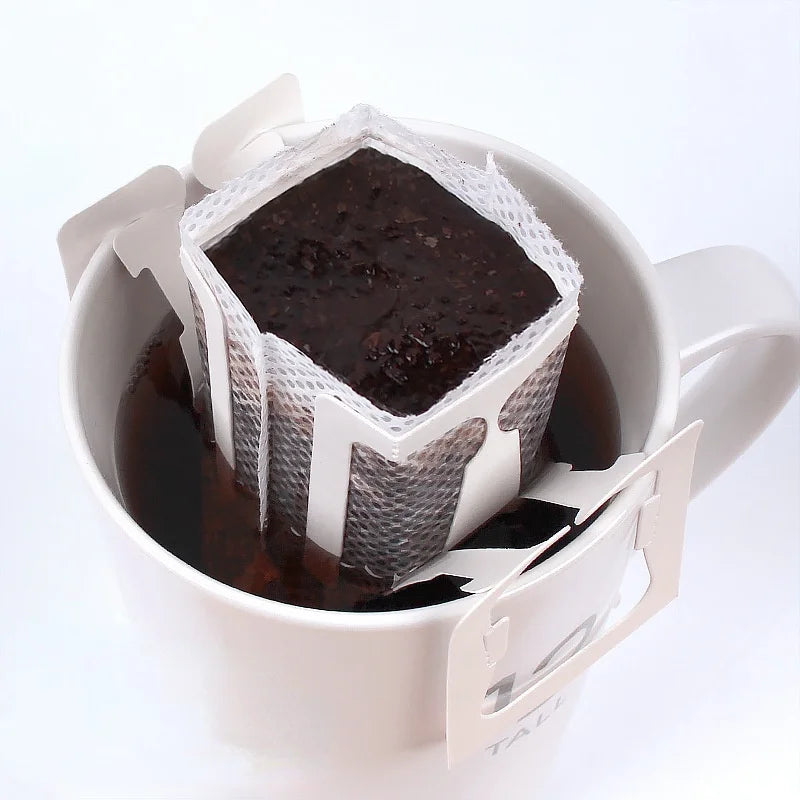 Disposable Drip Coffee Filter Bags — 50 Pack, Hanging Ear Style