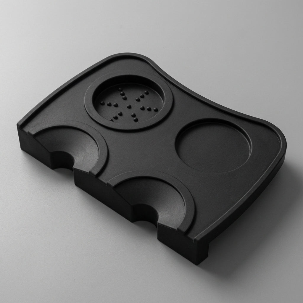 Barista Tamping Station Mat — Silicone with Portafilter Cradle