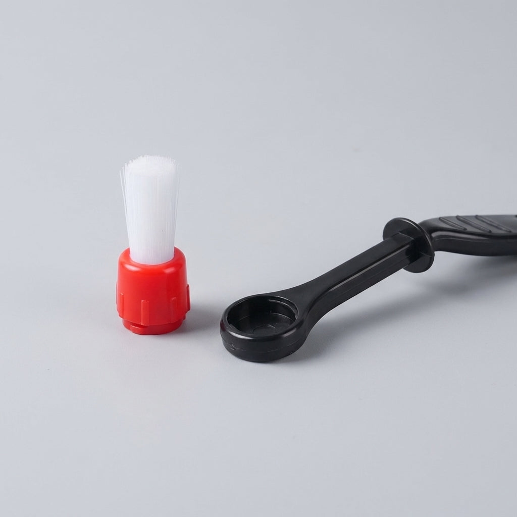 Coffee Machine Cleaning Brush — Detachable Head, Group Head & Shower Screen