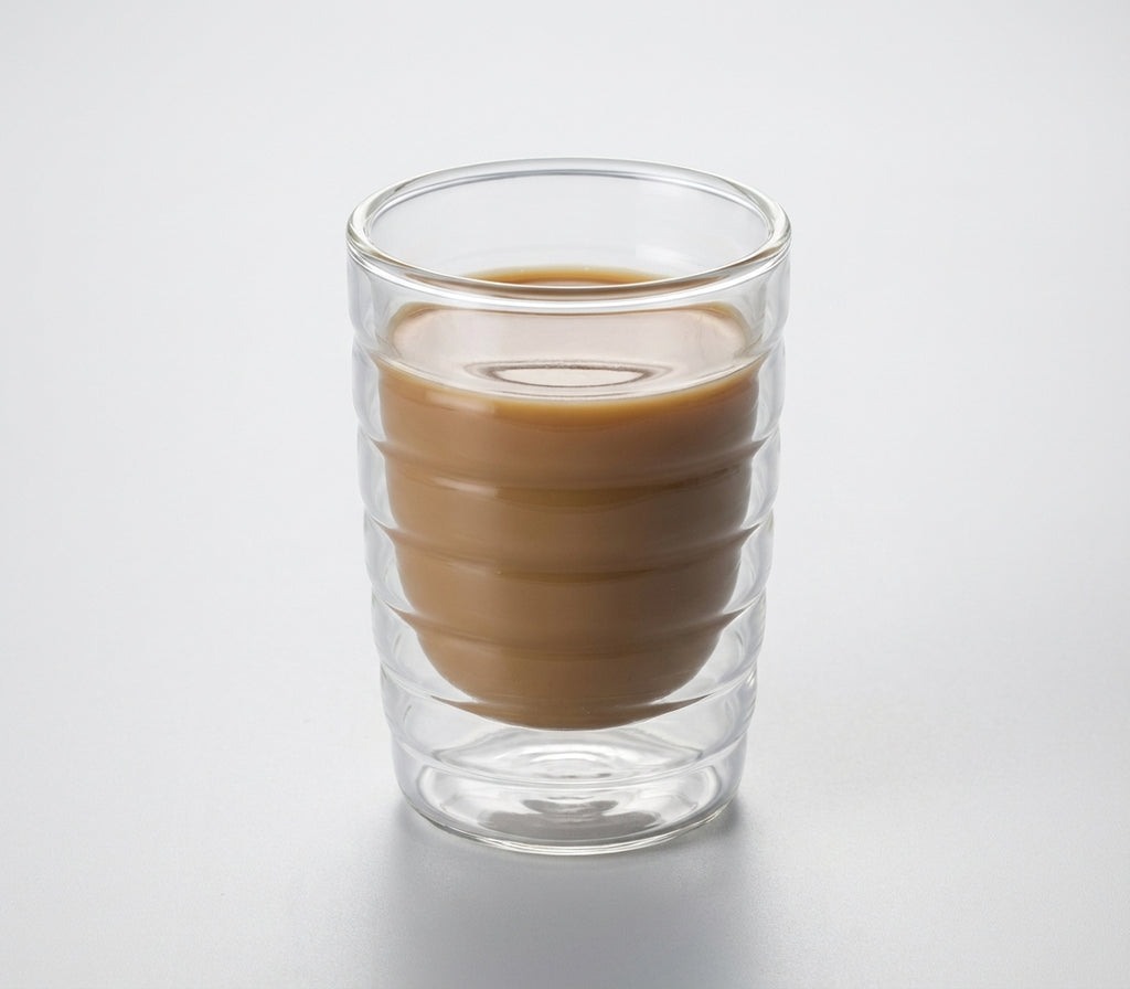Double Wall Glass Coffee Cups — Nespresso Style, Heat-Resistant Borosilicate