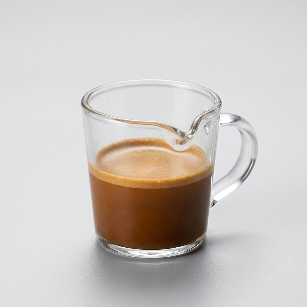 Espresso Shot Glass — Graduated Measuring Cup with Spout (70ml / 75ml)