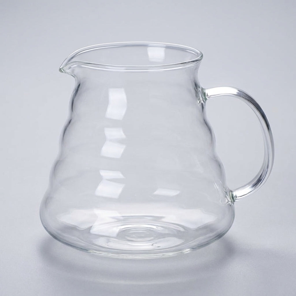 Glass Pour-Over Coffee Server — 360ml / 600ml / 800ml with Lid