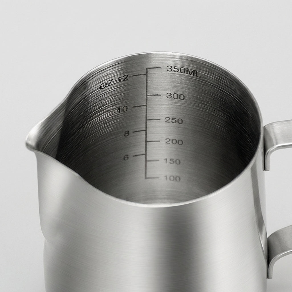 Stainless Steel Milk Frothing Pitcher — 100ml / 350ml / 600ml