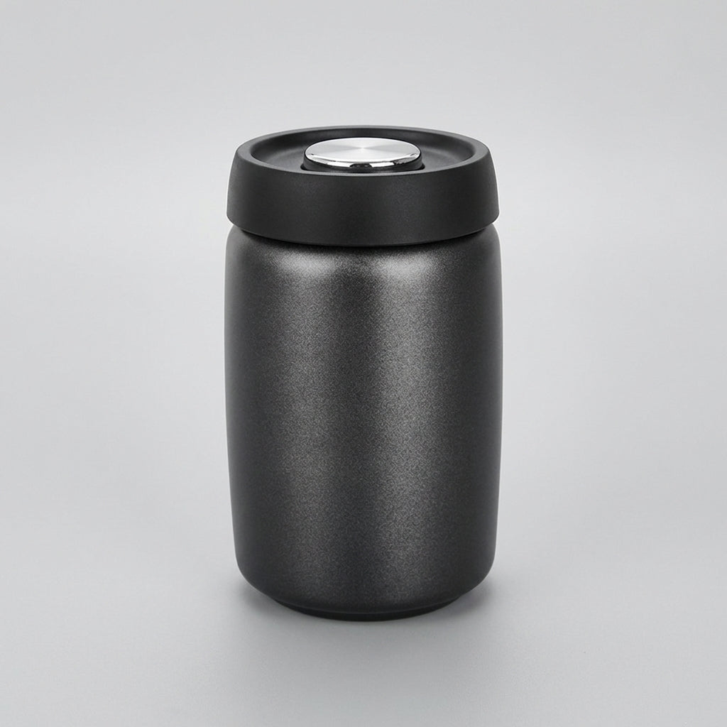 Vacuum-Seal Coffee Bean Canister — 304 Stainless Steel, 1200ml