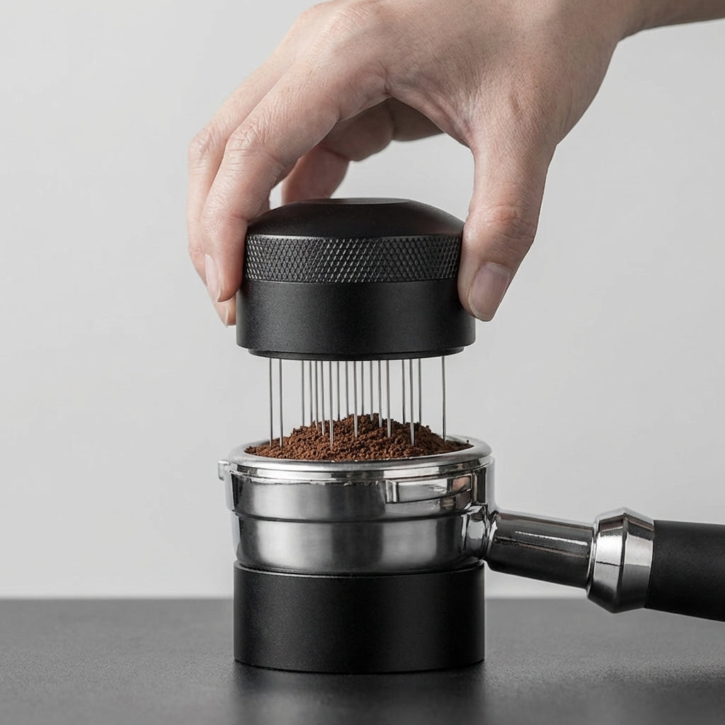 21-Needle WDT Espresso Distribution Tool — 51 / 53 / 58mm